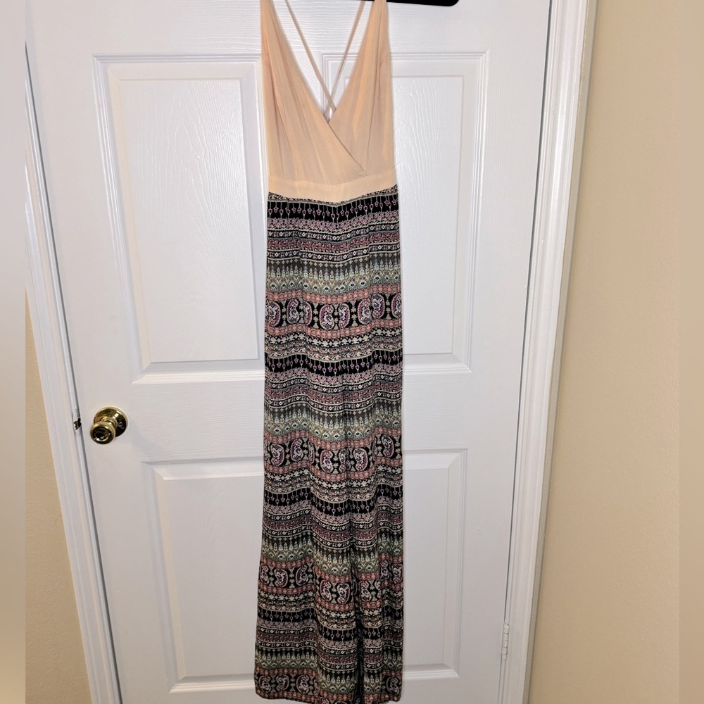 Mustard Seed multi colored jumpsuit size Small